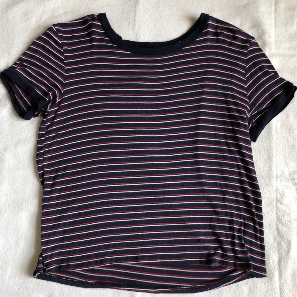 Red, white, and blue top